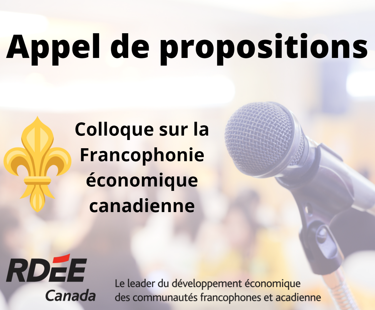 Appel à propositions - colloque